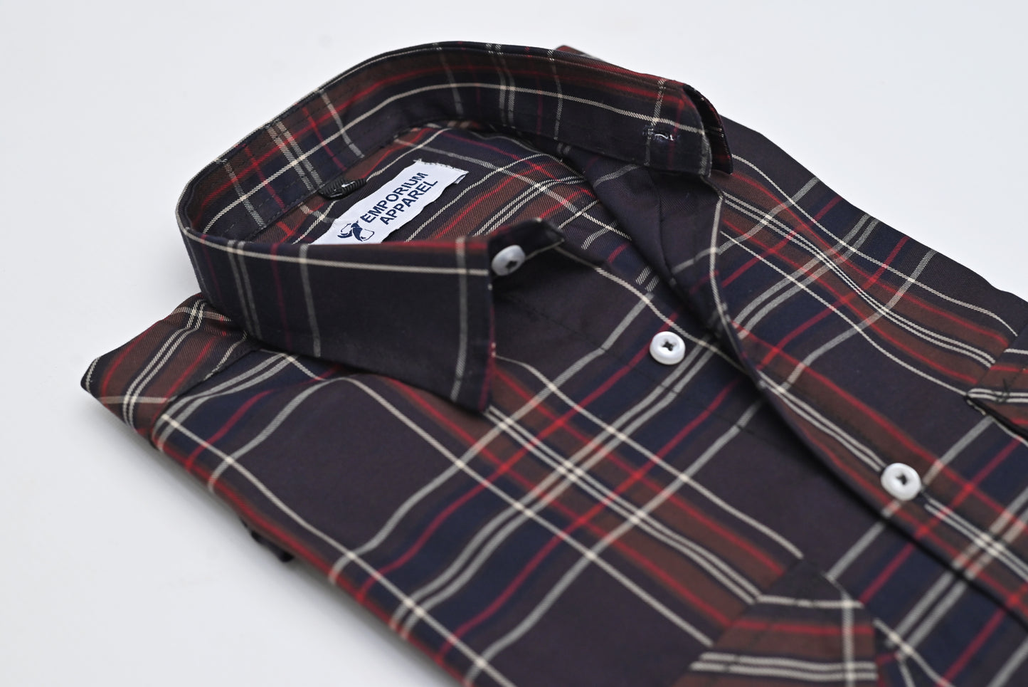 Men's Checkered Button-Up Shirt