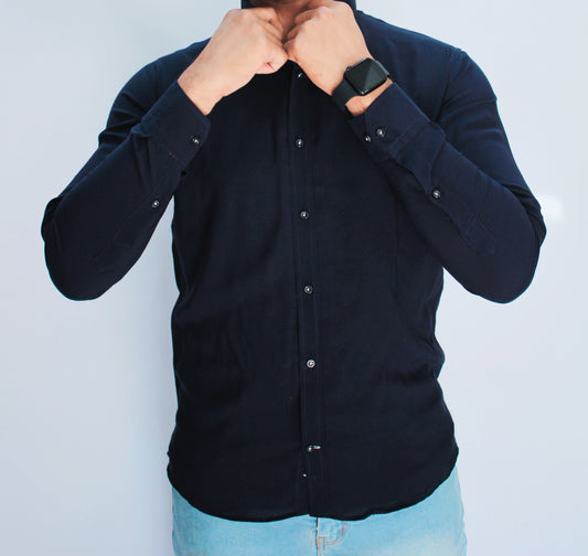 Navy Blue Linen