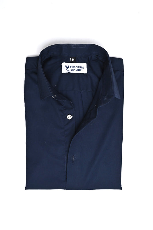 Navy Blue Dress Shirt
