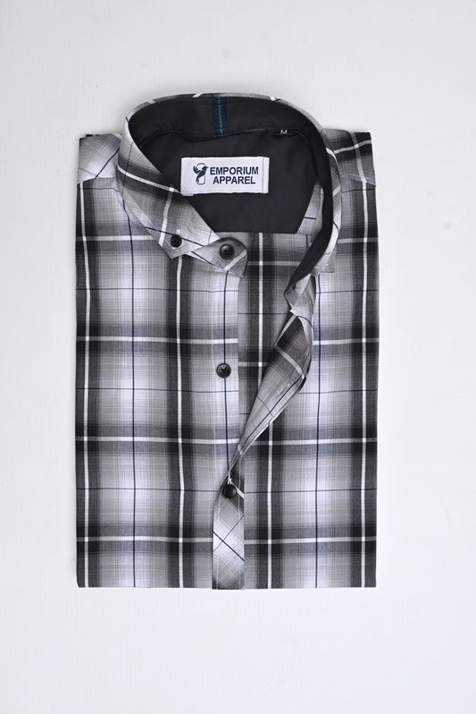Blackish Checkered Shirt