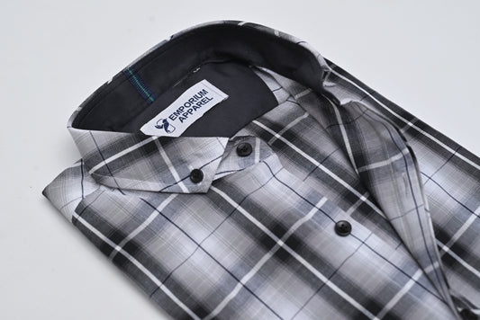 Blackish Checkered Shirt